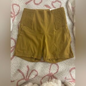 Aerie Mustard Yellow Bike Shorts